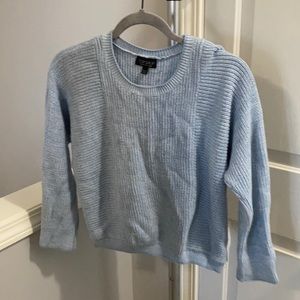 Light blue cropped sweater from Topshop. Size US 6 but fits 2 and 4.